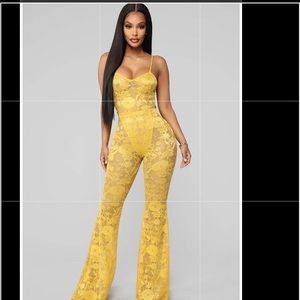 Woman sexy two piece lace mesh bodysuit